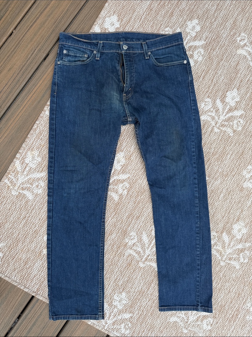 Levi Slim Straight Men's Jeans in Deep Indigo 33x30